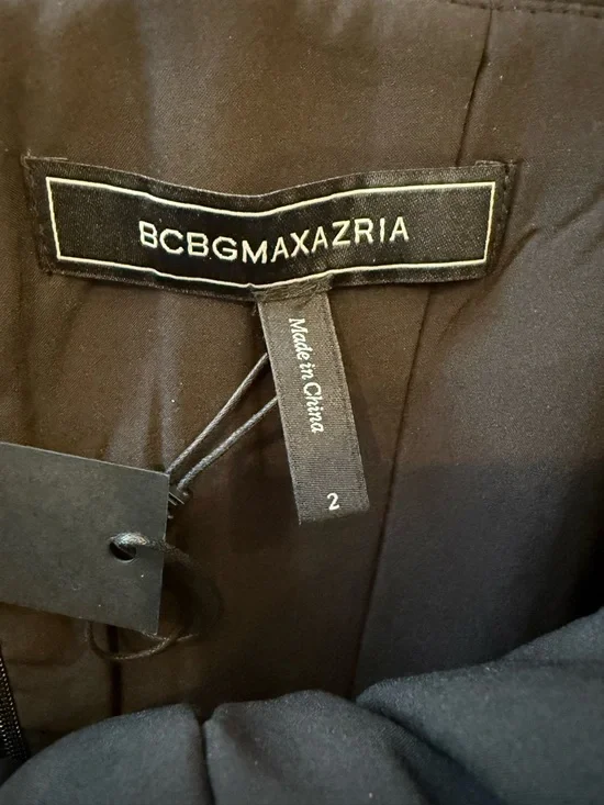 BCBGMAXAZRIA Black Corset Crop Top Festival Bustier NWT Size 2 - Picture 4 of 4